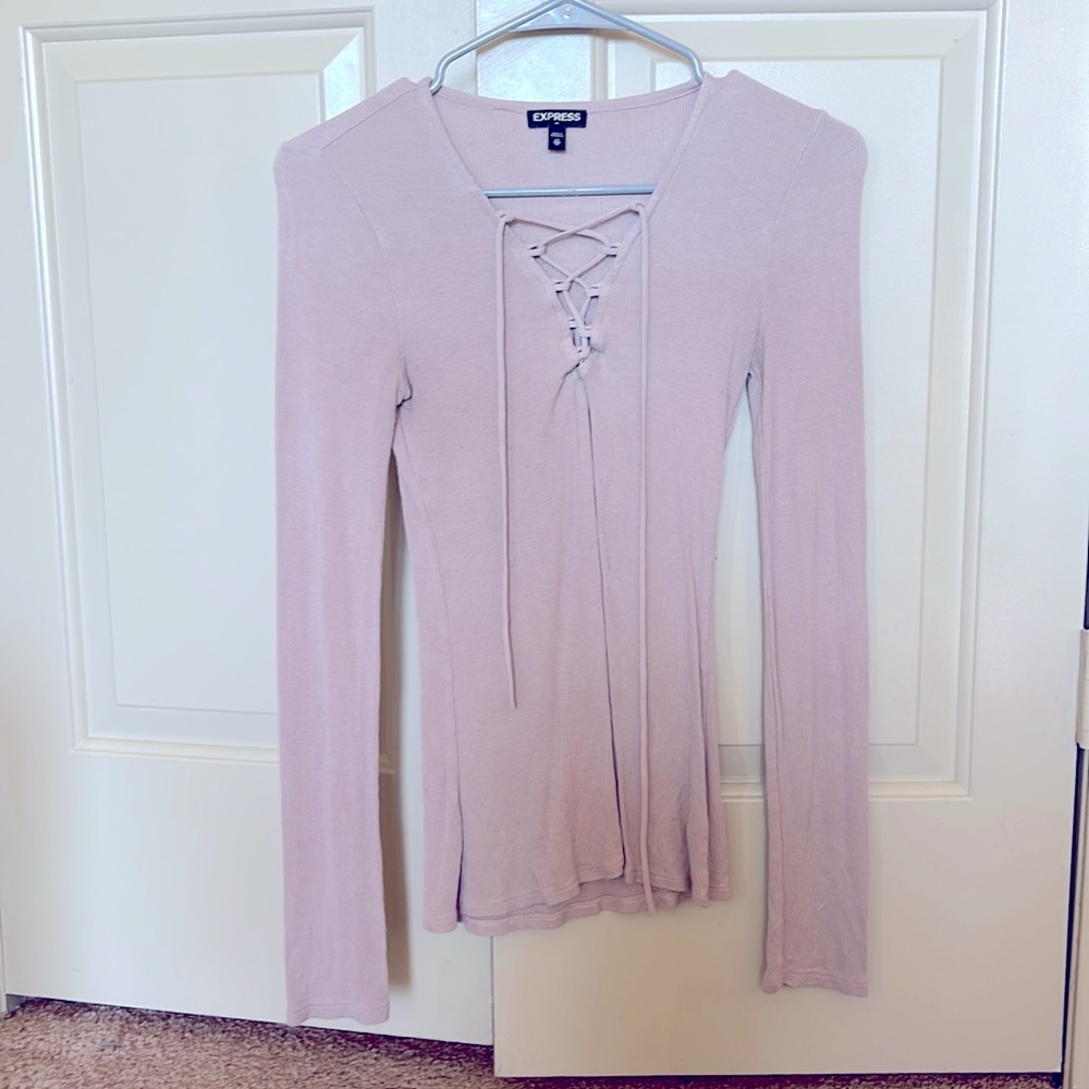 Express top lace up front